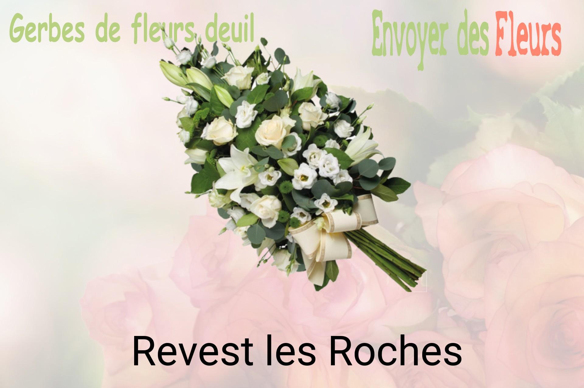 Gerbe de fleurs de deuil livrée à Revest-les-Roches